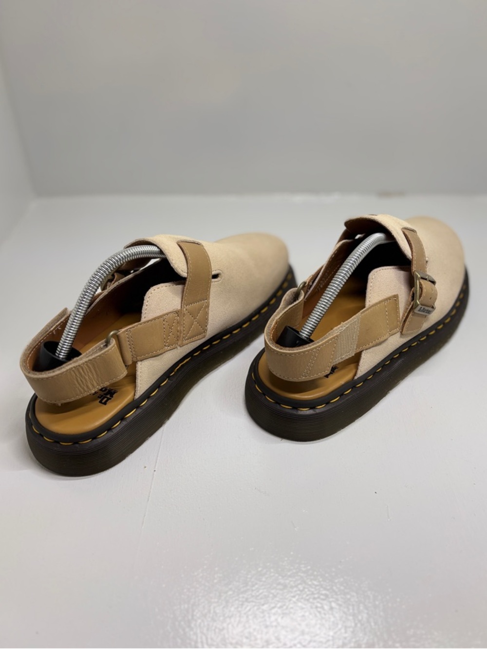 Dr. Martens Jorge II Slingback Mule Suede Beige Tan Men’s 11 EU45 Comfort Clog - Picture 8 of 14